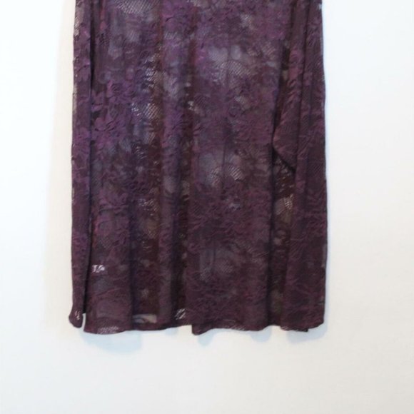 Lane Bryant High Collar Floral Lace Blouse H10949 - Picture 8 of 10